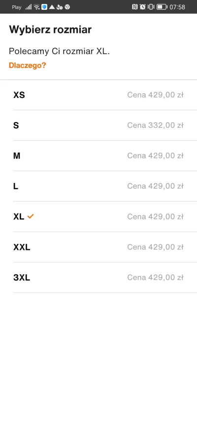 niecierpiecebuli2 - Zalando.
Czy to nie jest segregacja ludzi? Rozmiar "S" 332zł, a r...