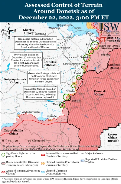 Kagernak - Obwód Doniecki

22 grudnia siły rosyjskie kontynuowały operacje ofensywn...