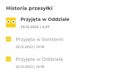 1.....2 - Dziś też dostarczają paczki? Wczoraj przesyłka dotarła do oddziału docelowe...