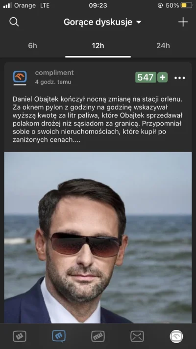 nga_plz - Daniel Obajtek kończył nocną zmianę na stacji orlenu. Za oknem pylon z godz...