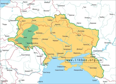 oydamoydam - @JPRW: To jest mapa wymarzonej Ukrainy jaką Ukraińcy rysowali w 1919 rok...