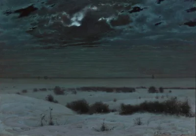 Lifelike - Krajobraz zimowy "Pustka"; Roman Bratkowski
olej na płótnie, 1901 r., 65 ...