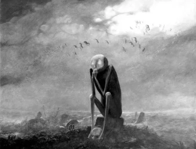 Haslo_nieprawidlowe - Zdzisław Beksiński
#depresja #samotnosc #sztuka #beksinski