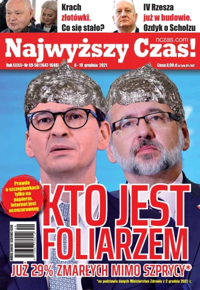 N.....k - nczas - naczelne źródło szurskiej konfiarskiej propagandy, oczywiście zakop...