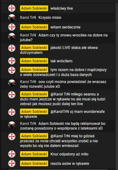 zelaznyy - teraz to powrót na grubo 7 osób na platynowym live @lorddeus nieźle ci idz...