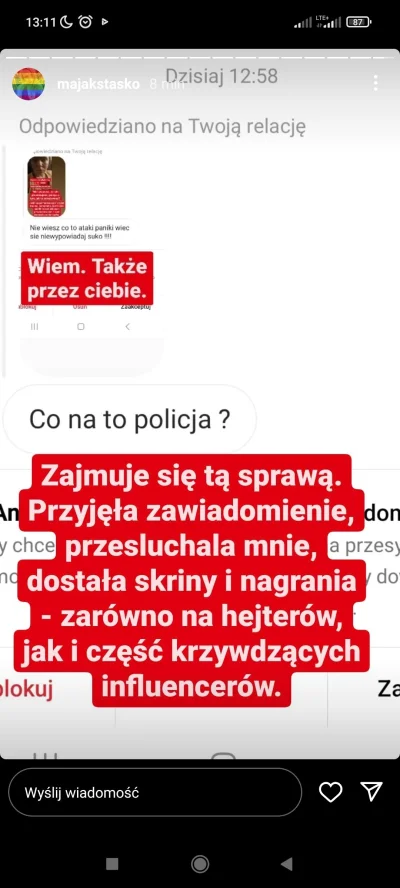 P.....k - @majakstasko Ponawiam pytanie, ponieważ nie odpowiedziałaś: na którym poste...