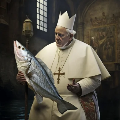 ulele - @Argajl: Papież z dorszem