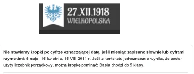 zloty_wkret - #jezykpolski
Nie stawia się kropek po cyfrze oznaczającej datę, jeśli ...