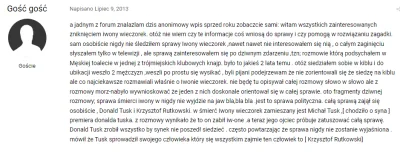 o.....e - właśnie sucham ksiązki Szostaka i na mszy za Wieczorek była wysoko postawio...