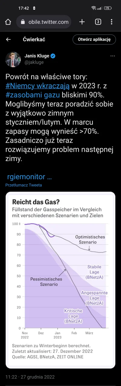 zafrasowany - Bieżące zużywanie gazu i jednoczesne wtłaczanie go do magazynów sprawia...