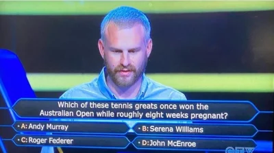 Madziol127 - Kto wygrał Australian Open będąc w ósmym tygodniu ciąży? 

Znacie odpo...