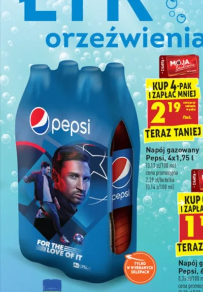 R.....k - Jeszcze 3 lata temu tyle kosztowała Pepsi w Biedronce.
Szkoda że takie cen...