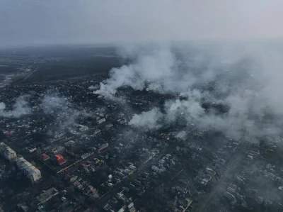 A.....r - #bahmut #ukraina #wojna #rosja

 Widok na zniszczony Bahmut z lotu ptaka.