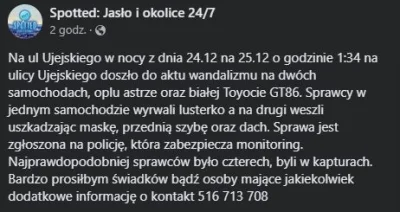 zwierzont - Mireczki prośba o #wykopefekt

Kumplowi w Wigilie jakieś patusy uszkodz...