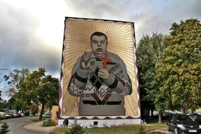 janek_kenaj - Słońce Podlasia. Okuratny mural boży, sprawiedliwy. #bialystok #podlasi...