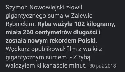 Sousuke - 2018 rok Szymon Nowowiejski łowi największego suma w Polsce
2022 rok Szymo...