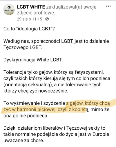 R187 - Na FB jest fanpage, który twierdzi że, są organizacją LGBT która zachęca gejów...