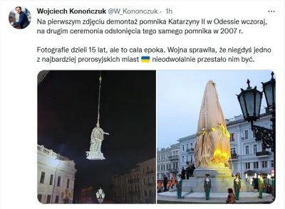 szurszur - Jeszcze symbolizm w sprawie usuniecia pomników w Odessie.

#ukraina #ros...