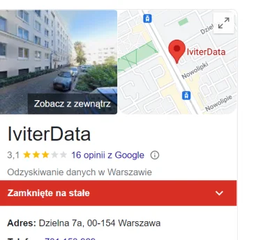 Volwerine2010 - |Wpisałem ten adres Dzielna 7 A Warszawa i google informuję że jest z...