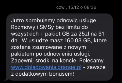 DavyX - co to jest za pakiet?
Nie mogę znaleźć teraz w Orange żadnego pakietu za 25z...