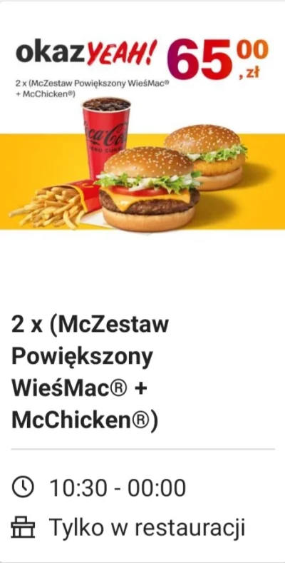 Zwykly_Czlowiek - Że ile? Xdd

#mcdonalds