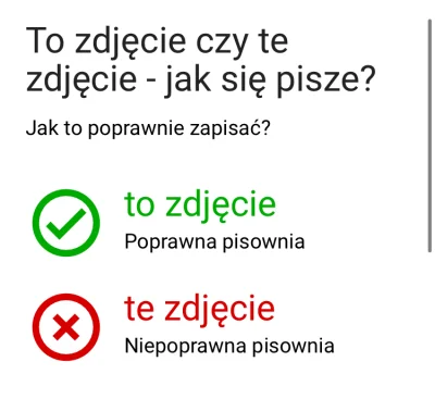 DosKapp4 - @arcxa: to ja tylko prawilnie przypomnę o zasadach języka polskiego: 
Ten...