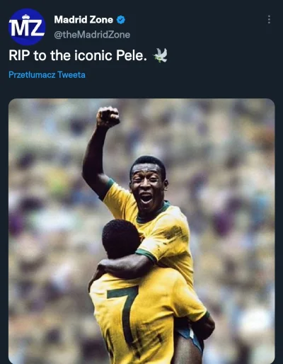 bartiii_ - Legenda futbolu Pele se umarła. RIP. Maradona będzie miała z kim w końcu p...