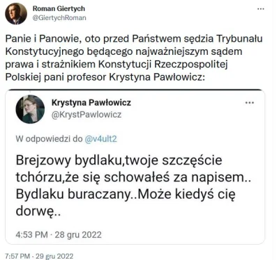 CipakKrulRzycia - #giertych #bekazpis #polityka 
#pawlowicz #polska Kryśka wściekła ...