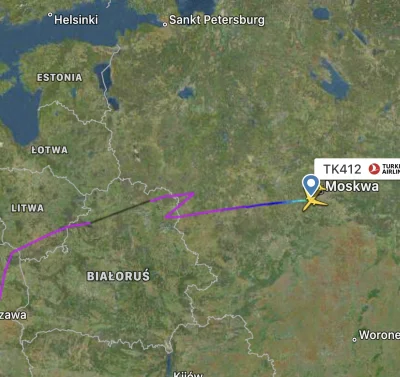 Coco_Dzambo - Ciekawe czy ten turecki samolot chciał nam coś przekazać #flightradar24