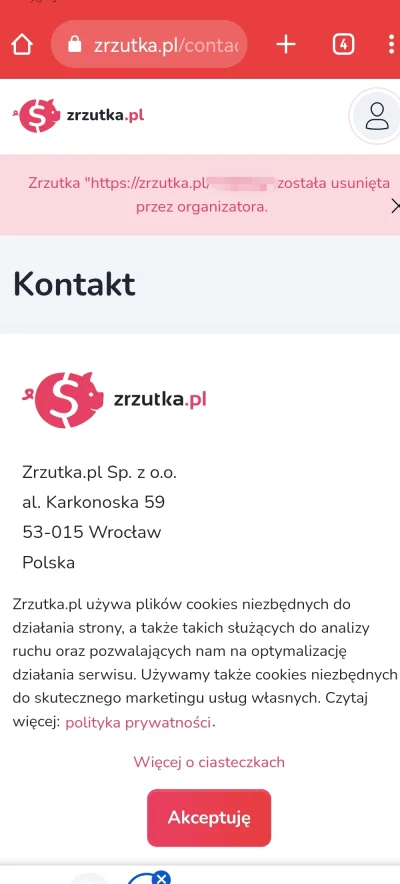 MakingMyDreamsComeTrue - @Kondziu5: Zrzutka usunięta przez organizatora. Została tylk...