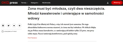 podsloncemszatana - Mężczyźni żyją krócej, dłużej pracują, a do tego gnoje umierają k...