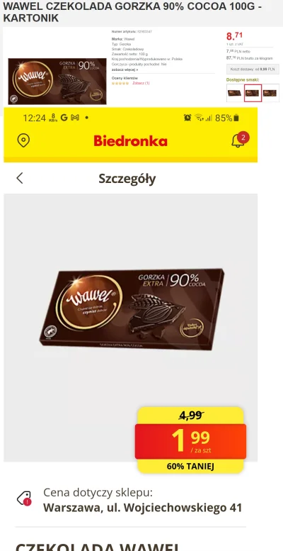 DRESIARZZ - > za czekoladę 20

@Assiduus: Coś tanie te czekolady, 21zł to za 3szt.,...
