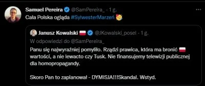 banzi - Kowalski taki bardzo anty-LGBT a zaraz sam Pereire #!$%@? :-)