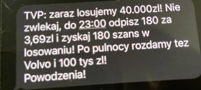 hyena_ - Tymczasem SMS od TVP 
#heheszki #tvp #sylwesterztvp #bekazpisu #niemoje