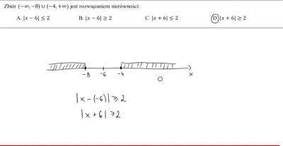 massejferguson - #matematyka
Czemu nie odpowiedź b przecież jak damy
|-10-6|>=2
|-...