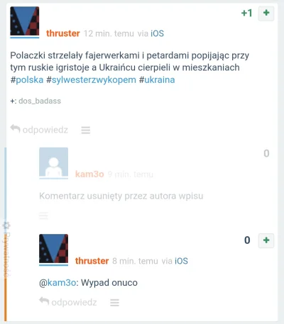 kam3o - @thruster Możesz wytłumaczyć co tak bardzo Cię zabolało w moim komentarzu "gr...