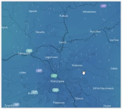 kuss115 - > w Warszawie się "nie liczy" bo tzw. miejska wyspa ciepła rozrosła się w c...