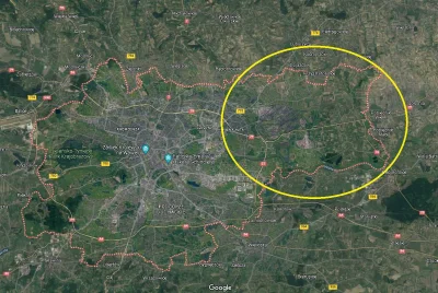 badtek - @satba: tutaj masz jeszcze mapkę z granicami Krakowa. W zasadzie polowa obsz...