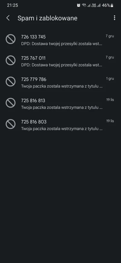 masztan - Moja lista spamu