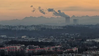 Zimnyy - Kilka dni temu z góry św. Doroty w Będzinie. Choć to nic niesamowitego dojrz...