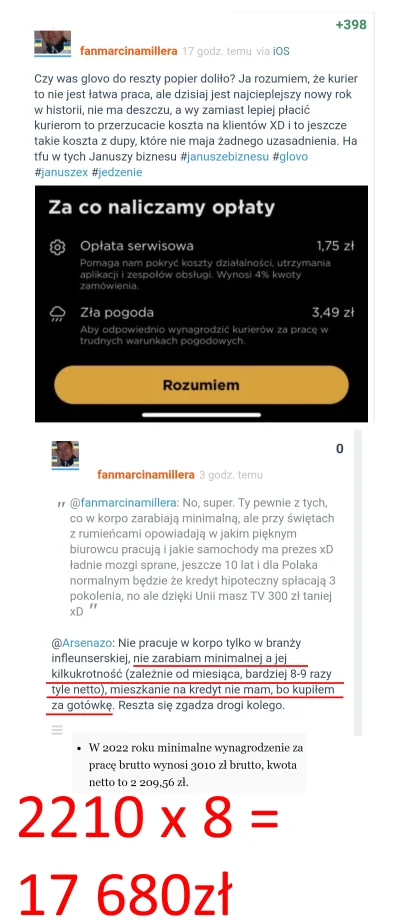 LajfIsBjutiful - Wykopek influencer zarabia między 17 680 a 19 890 zł netto i ma ból ...