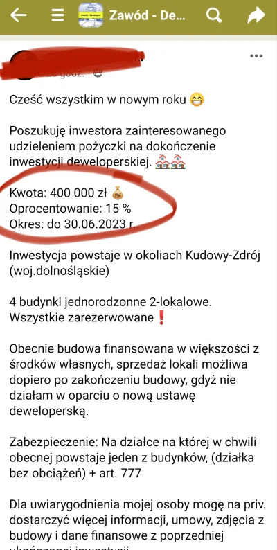 pastibox - Ktoś chętny na pożyczkę panu mikrodeweloperowi? Płaci 15% XD

#nieruchomos...