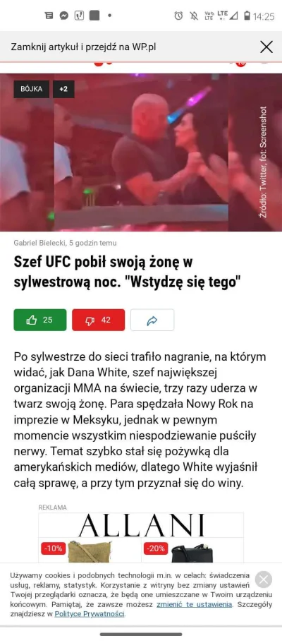 BigBoobs - Żona Dana White uderza go w twarz z otwartej ręki, on jej oddaje a potem p...