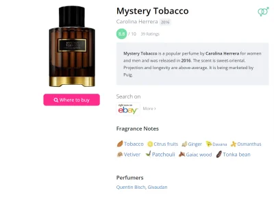 dmnbgszzz - #rozbiorka #perfumy

Carolina Herrera - Mystery Tobacco
8 zł/ml.

Za...