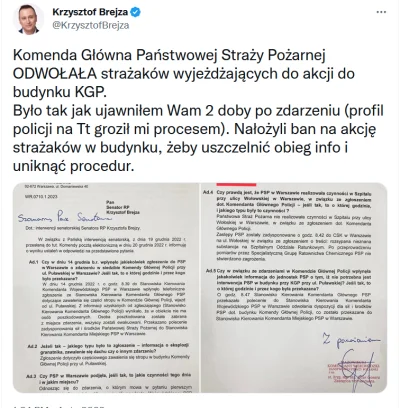 pawelczixd - Komenda Główna PSP odwołała strażaków wyjeżdzających do akcji w KGP!

...