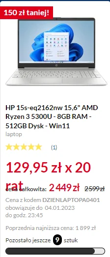 Hunchbacked - czy to inflacja ze wszystkie laptopy podrożąły nawet o 300zł?
https://...