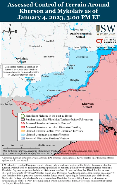 Kagernak - Południowa Ukraina

4 stycznia siły rosyjskie kontynuowały odbudowę pote...