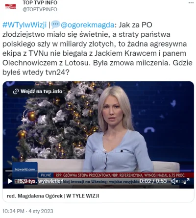 adi2131 - Gdyby tylko Magdalena Ogórek pracowała wtedy w TVN24 na pewno przerwałaby z...