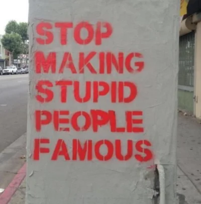 fotobart - Stop making stupid whores famous