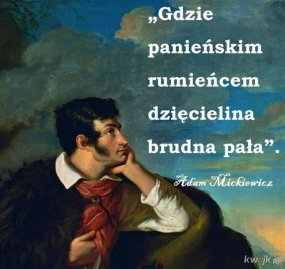 januszzczarnolasu - Plakat przedstawiający połączenie polskiej poezji epoki romantyzm...